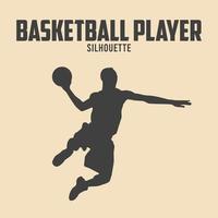 Basketball Silhouette Vector Stock Illustration 05