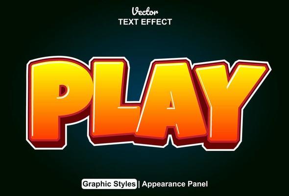 text effect play with graphic style and editable.