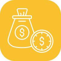 Time Is Money Vector Icon