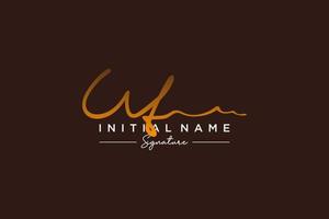 Initial UT signature logo template vector. Hand drawn Calligraphy lettering Vector illustration.