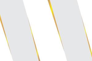 Vector gradient white background with golden outline