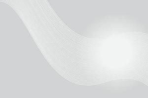 Vector gradient white background with wavy lines