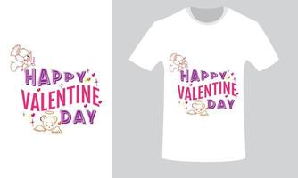 camisas del día de san valentín vector