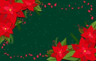 Poinsettia Petals Flower Background for Decorations vector