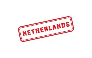 NETHERLANDS stamp rubber with grunge style on white background vector