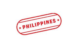 PHILIPPINES stamp rubber with grunge style on white background vector