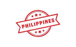 PHILIPPINES stamp rubber with grunge style on white background vector