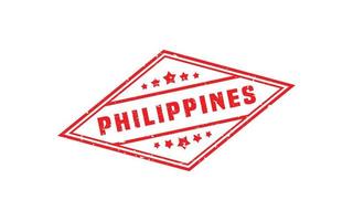 PHILIPPINES stamp rubber with grunge style on white background vector