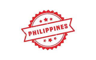 PHILIPPINES stamp rubber with grunge style on white background vector