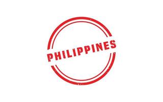 PHILIPPINES stamp rubber with grunge style on white background vector