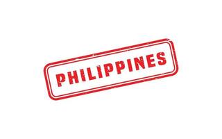 PHILIPPINES stamp rubber with grunge style on white background vector
