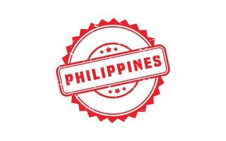 PHILIPPINES stamp rubber with grunge style on white background vector