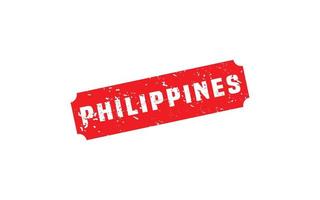 PHILIPPINES stamp rubber with grunge style on white background vector