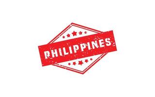 PHILIPPINES stamp rubber with grunge style on white background vector