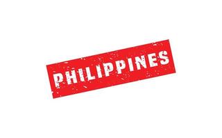 PHILIPPINES stamp rubber with grunge style on white background vector