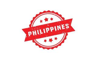 PHILIPPINES stamp rubber with grunge style on white background vector