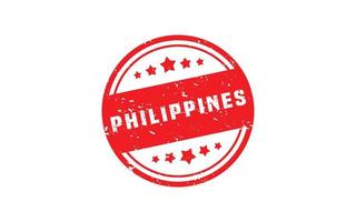 PHILIPPINES stamp rubber with grunge style on white background vector