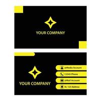 vector abstract company card template