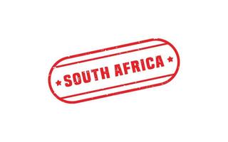 caucho de sello de Sudáfrica con estilo grunge sobre fondo blanco vector