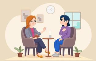 Counseling Activities with Therapist vector