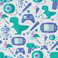 Seamless pattern background with toy icons Vector