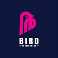Bird B Logo - Vector logo template