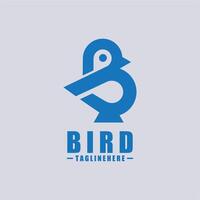 Bird B Logo - Vector logo template