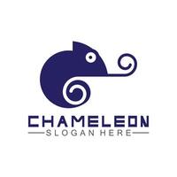 Chameleon logo design template. Vector illustration