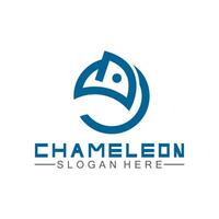 Chameleon logo design template. Vector illustration