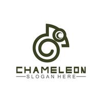 Chameleon logo design template. Vector illustration