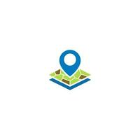 simple map pin icon vector