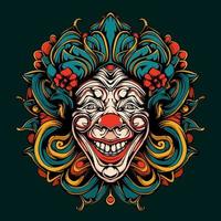 Smiling Clown Illustration vector