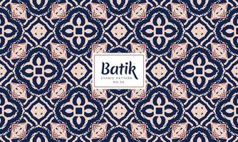 Batik Indonesian traditional decorative ethnic patterns Vector Background