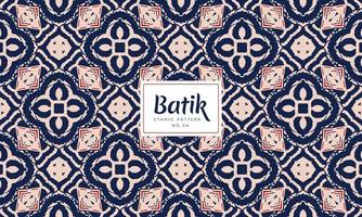 Batik Indonesian traditional decorative ethnic patterns Vector Background