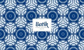 Indonesian Batik combination traditional floral patterns Background vector
