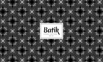 Batik Indonesian traditional decorative ethnic patterns Vector Background