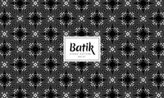 Batik Indonesian traditional decorative ethnic patterns Vector Background