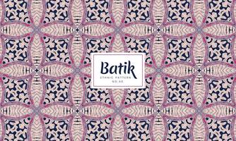 Luxury Abstract Batik Indonesian traditional ethnic floral patterns Vector Background