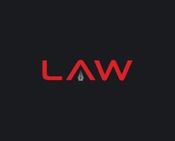 Law logo design vector templates