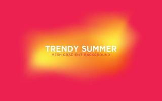 Mesh Gradient Background for Summer vector