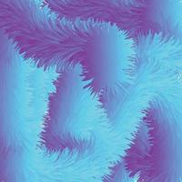 abstract furry 3d background cyan color vector