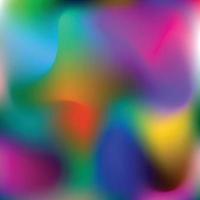 Abstract colorful fluid holographic trendy background vector