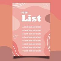 To do list tamplate vector handrawn