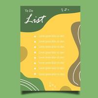 To do list tamplate vector handrawn