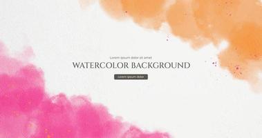 Abstract horizontal watercolor background. Neutral light colored empty space background illustration vector