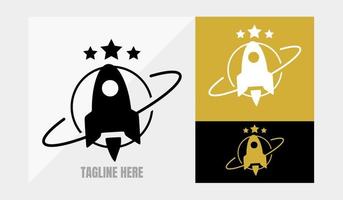 Rocket logo design, modern logo Design vector illustration template