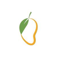 Mango logo flat and symbol design vector template