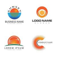 Sun Vector illustration Icon Logo and symbolTemplate design