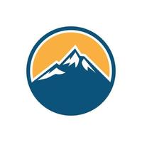 vector de logotipo de ilustración de montaña y diseño de símbolo