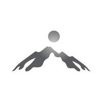 vector de logotipo de ilustración de montaña y diseño de símbolo
